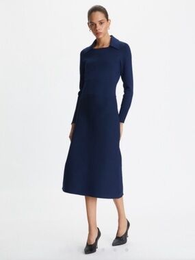 Tory Burch LOGO KNIT POLO DRESS M